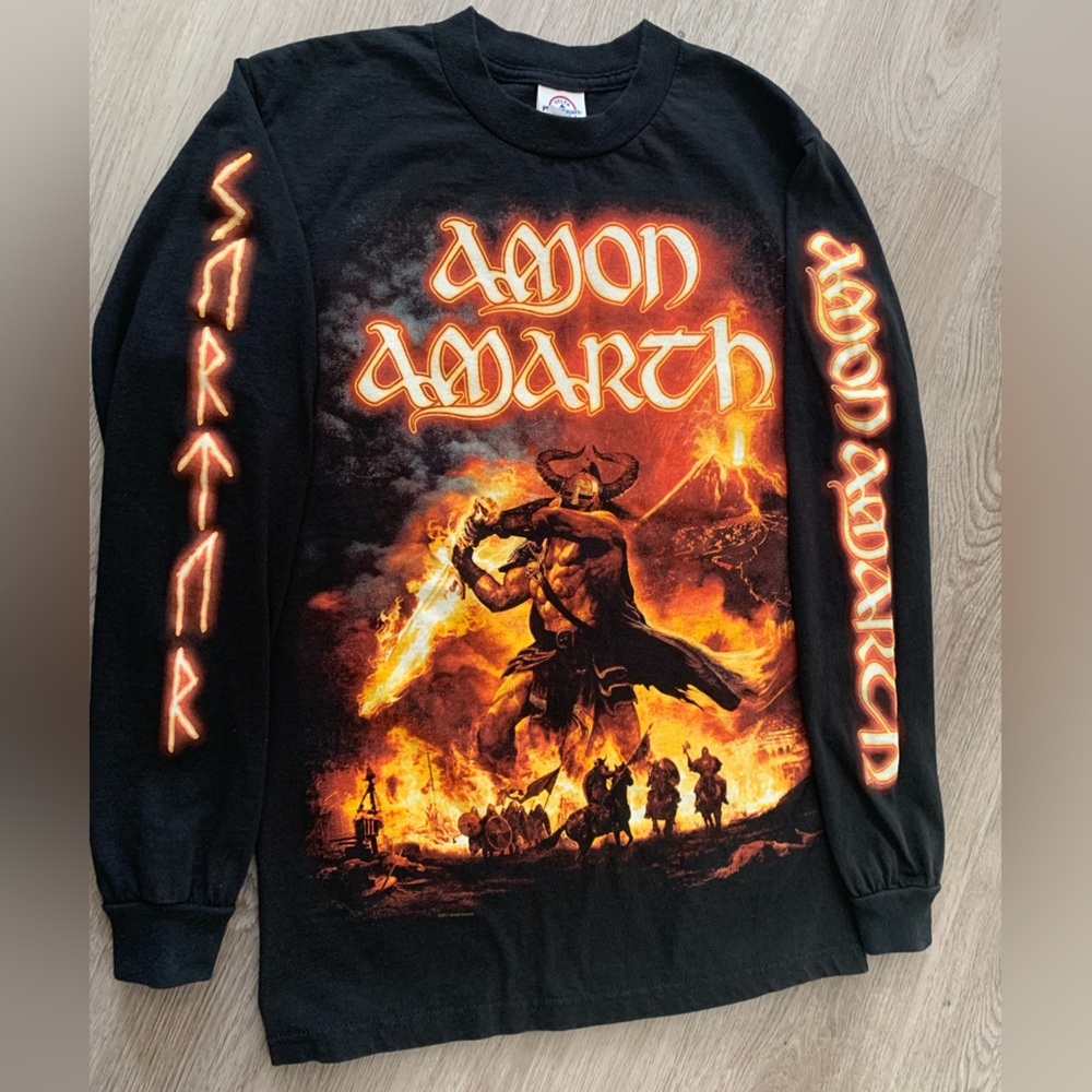 Amon Amarth Surtur Rising Long Sleeve Shirt Band 2011 North American Tour